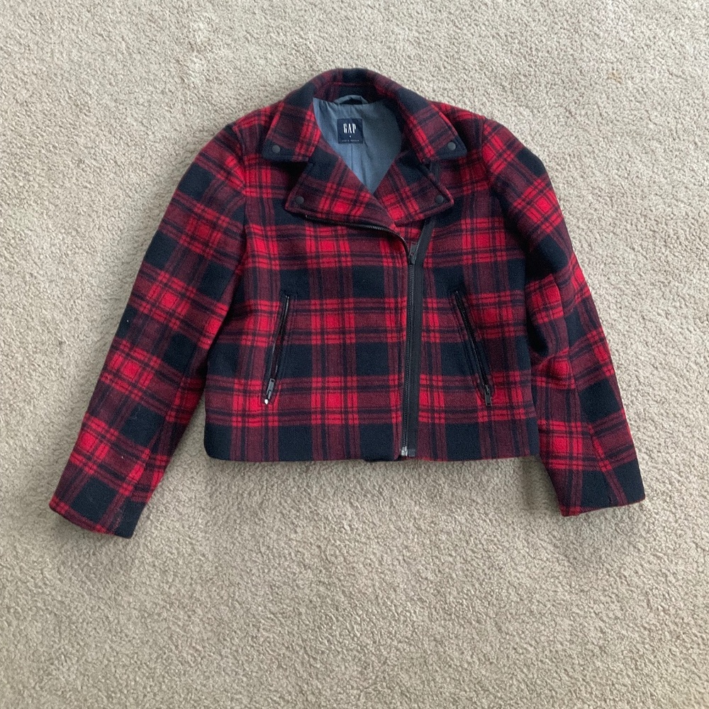 Wool Plaid Jacket
